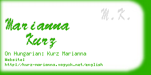 marianna kurz business card